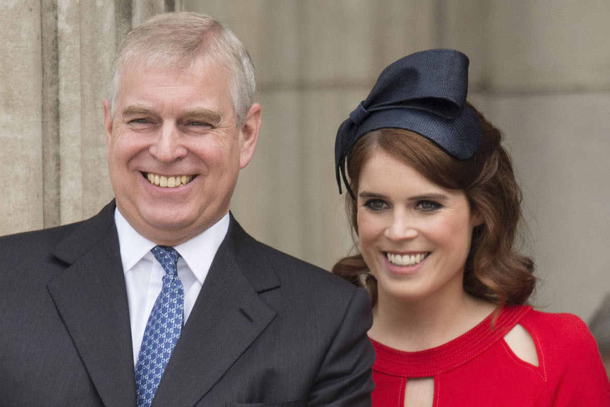 Prince Andrew, Duke of York with Princess Eugenie at a National Service of Thanksgiving as part of the 90th birthday celebrations for The Queen at St Paul's Cathedral on June 10, 2016 in London, England