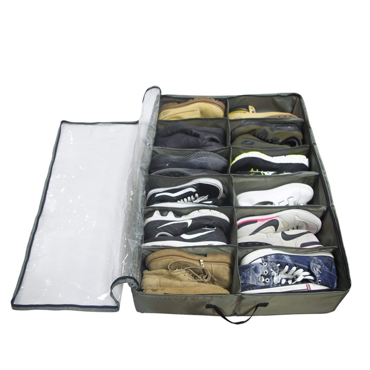Under-the-bed shoe storage bin {organizational products on Amazon}