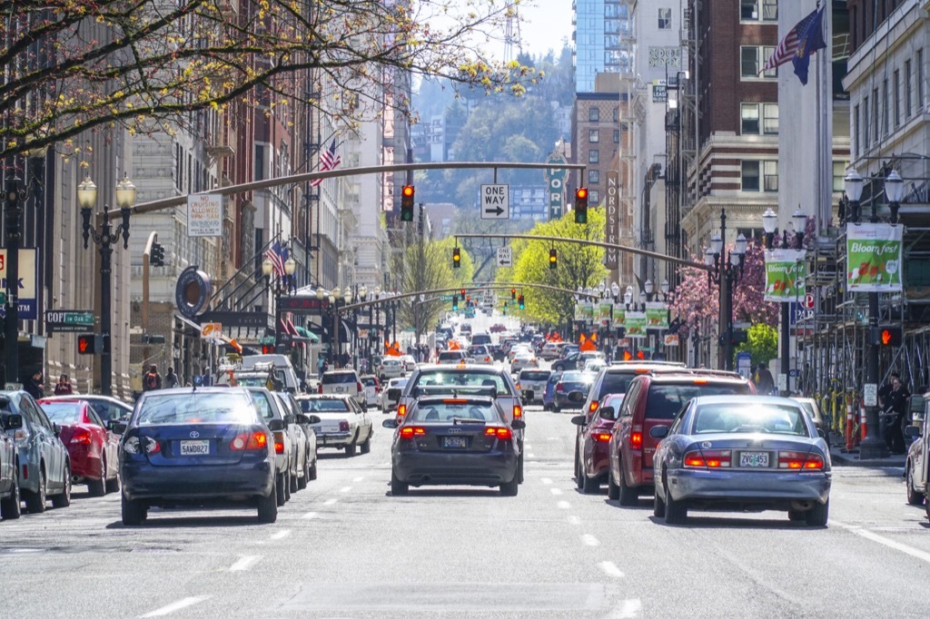 portland or worst cities to drive in