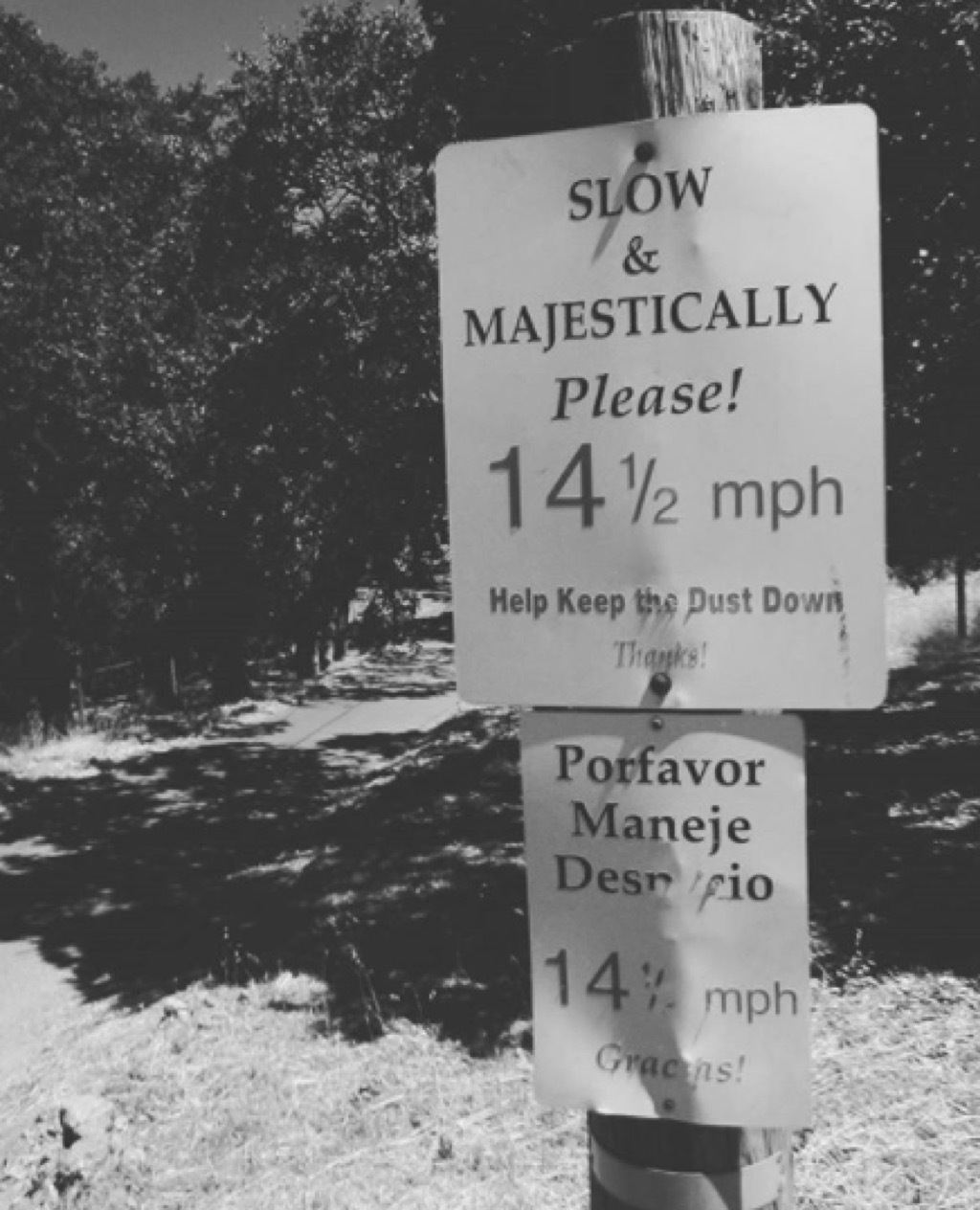 Drive slow Road Warning Signs