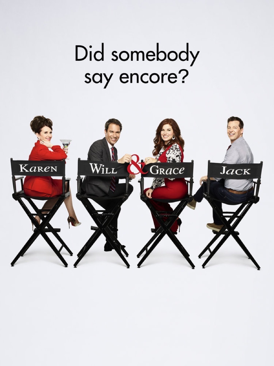 will and grace key art promotional poster