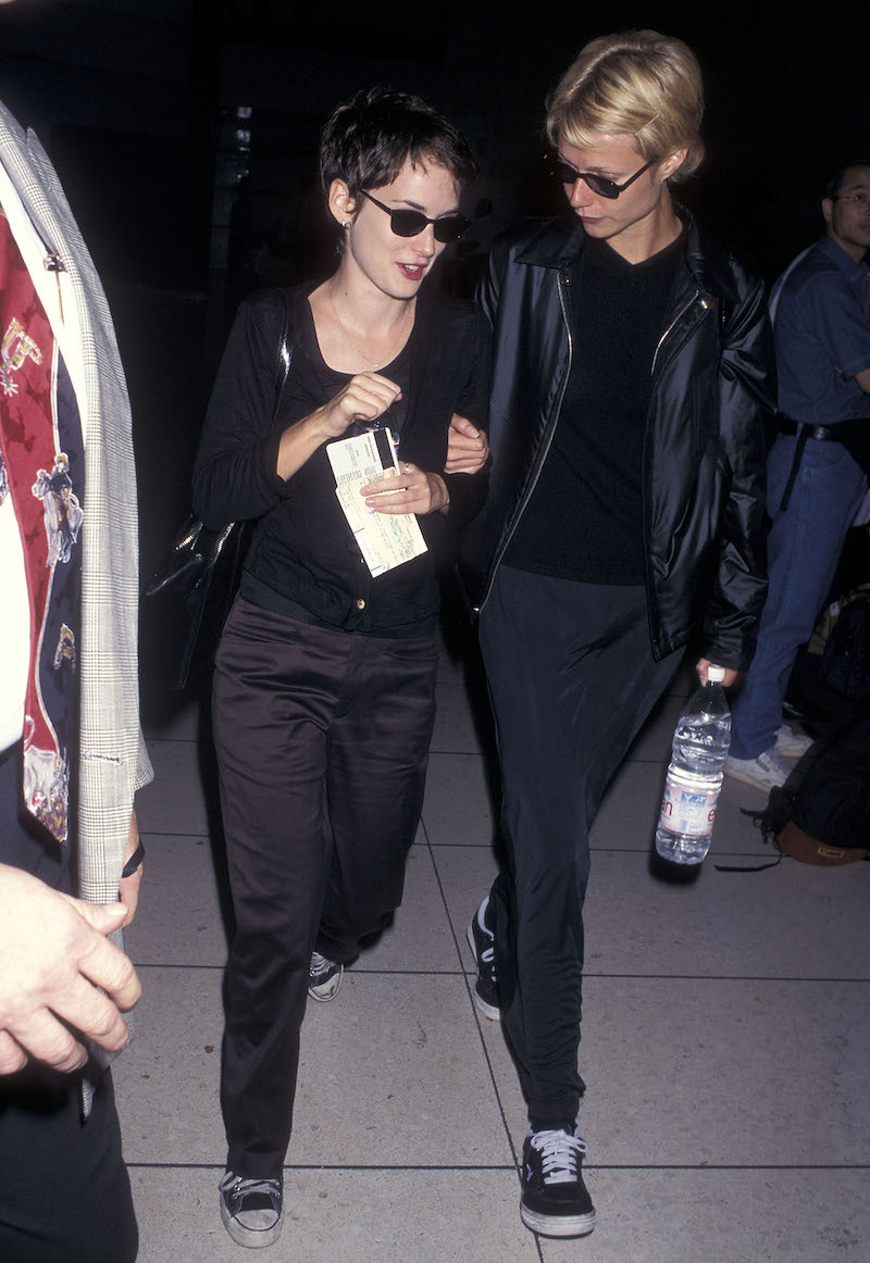 Winona Ryder and Gwyneth Paltrow at Los Angeles International Airport in 1997