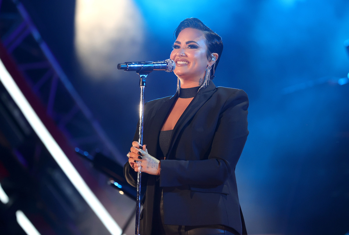 Demi Lovato performing during Global Citizen Live in 2021