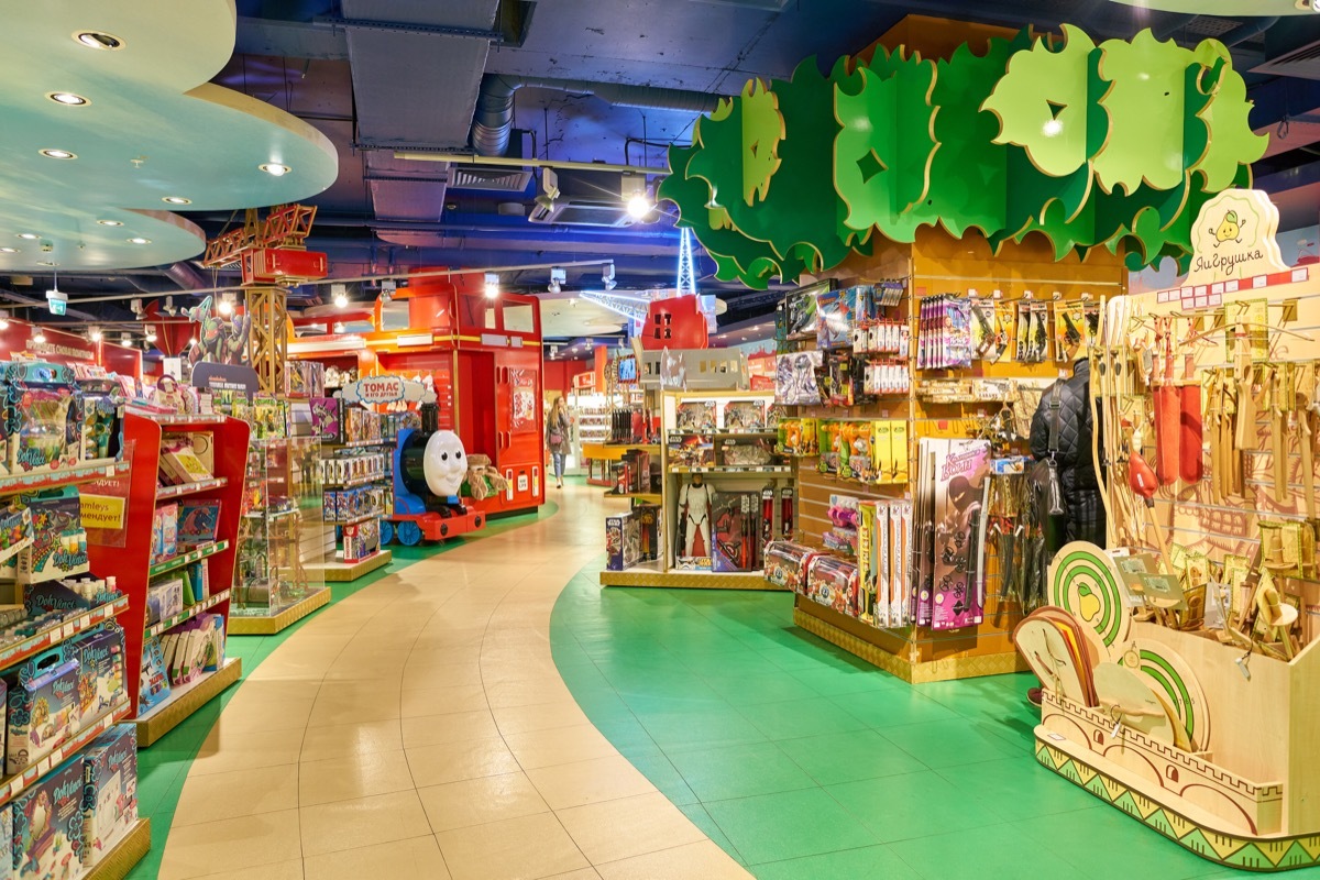 interior of a toy store