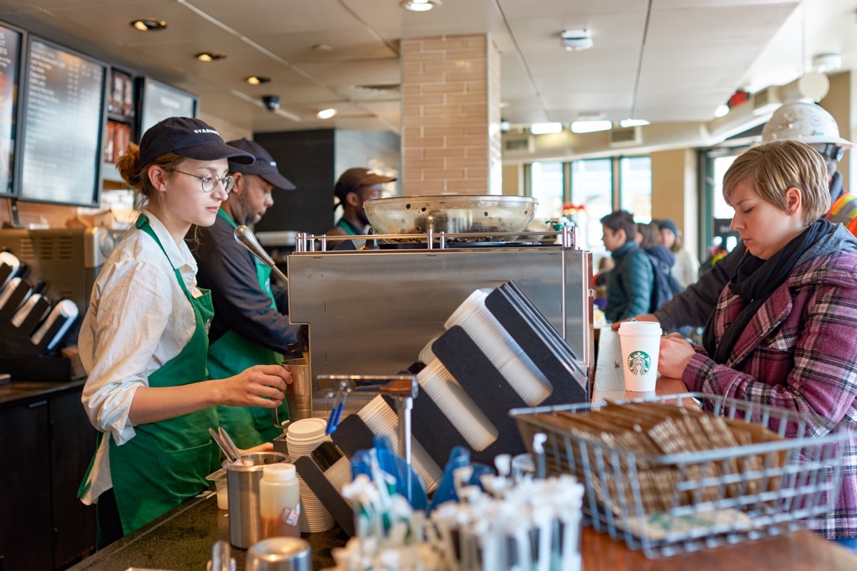 ordering at starbucks