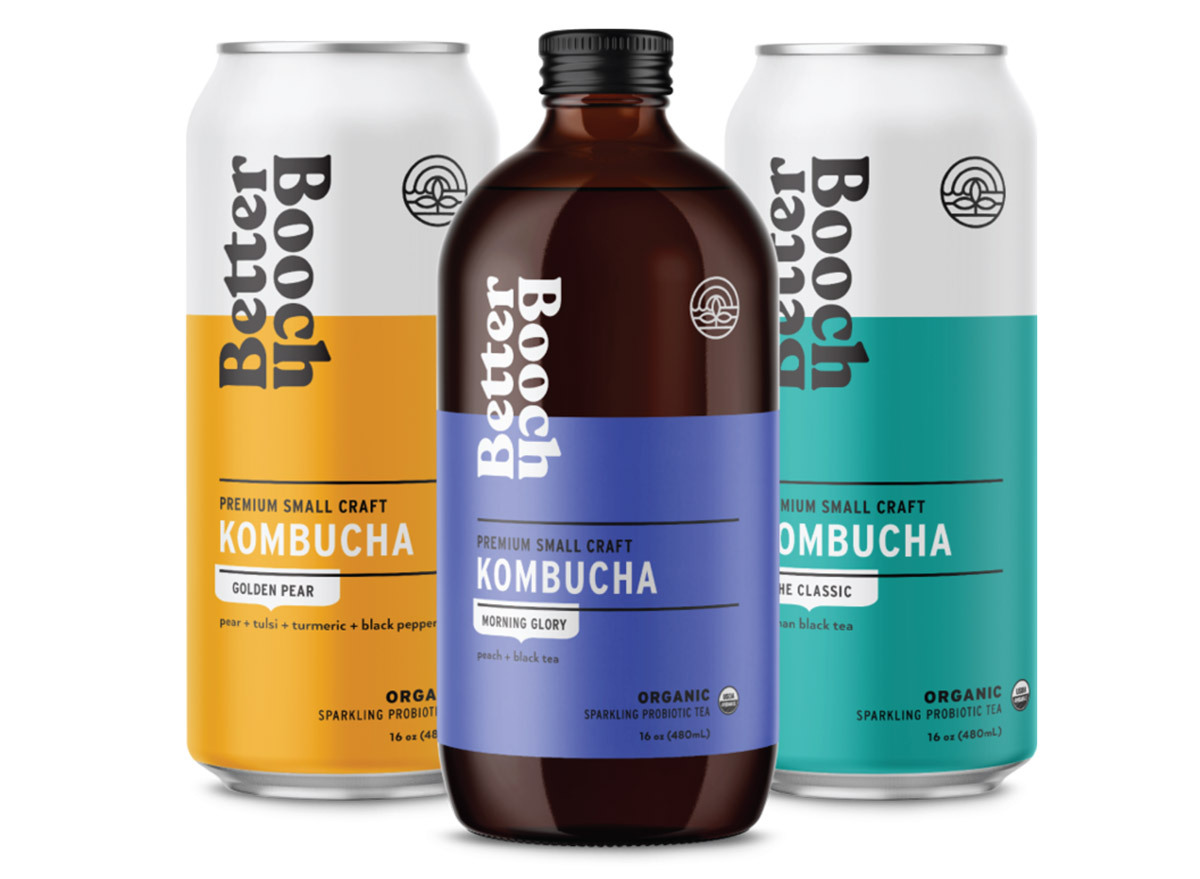 booch better kombucha bottles and cans