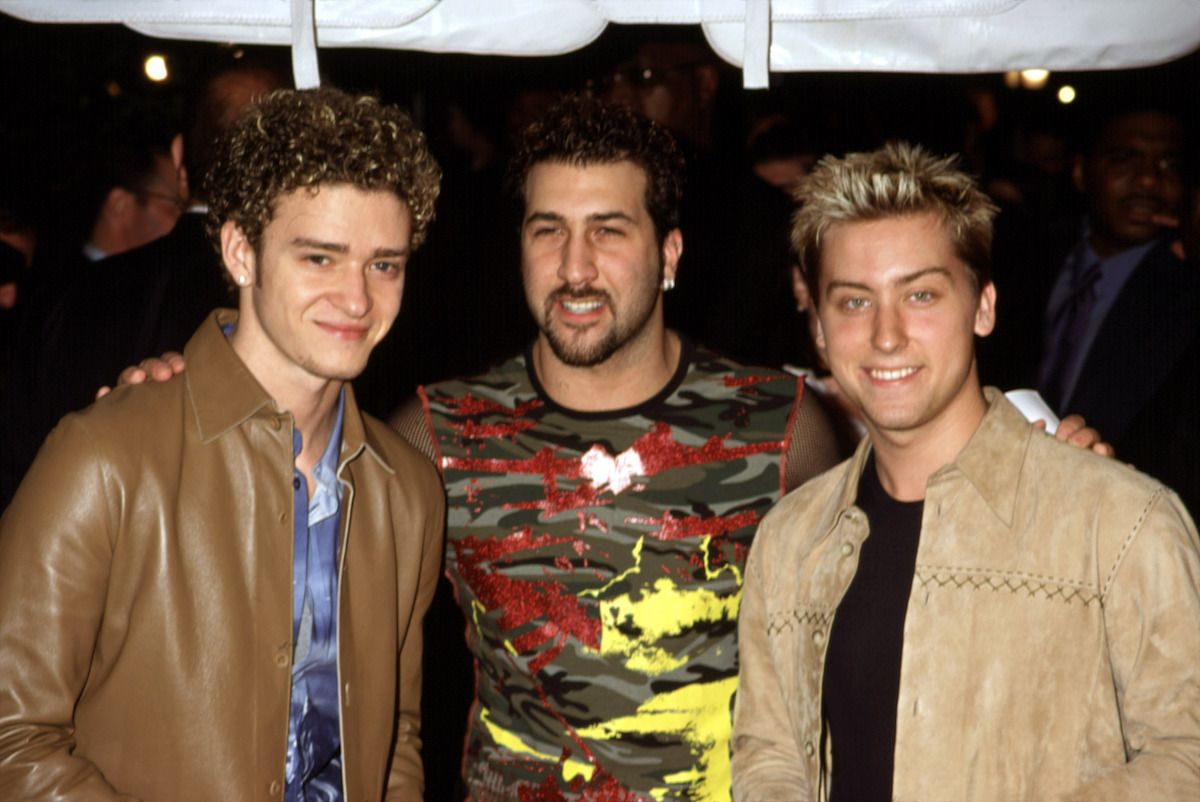 Justin Timberlake, Joey Fatone, Lance Bass in 2000