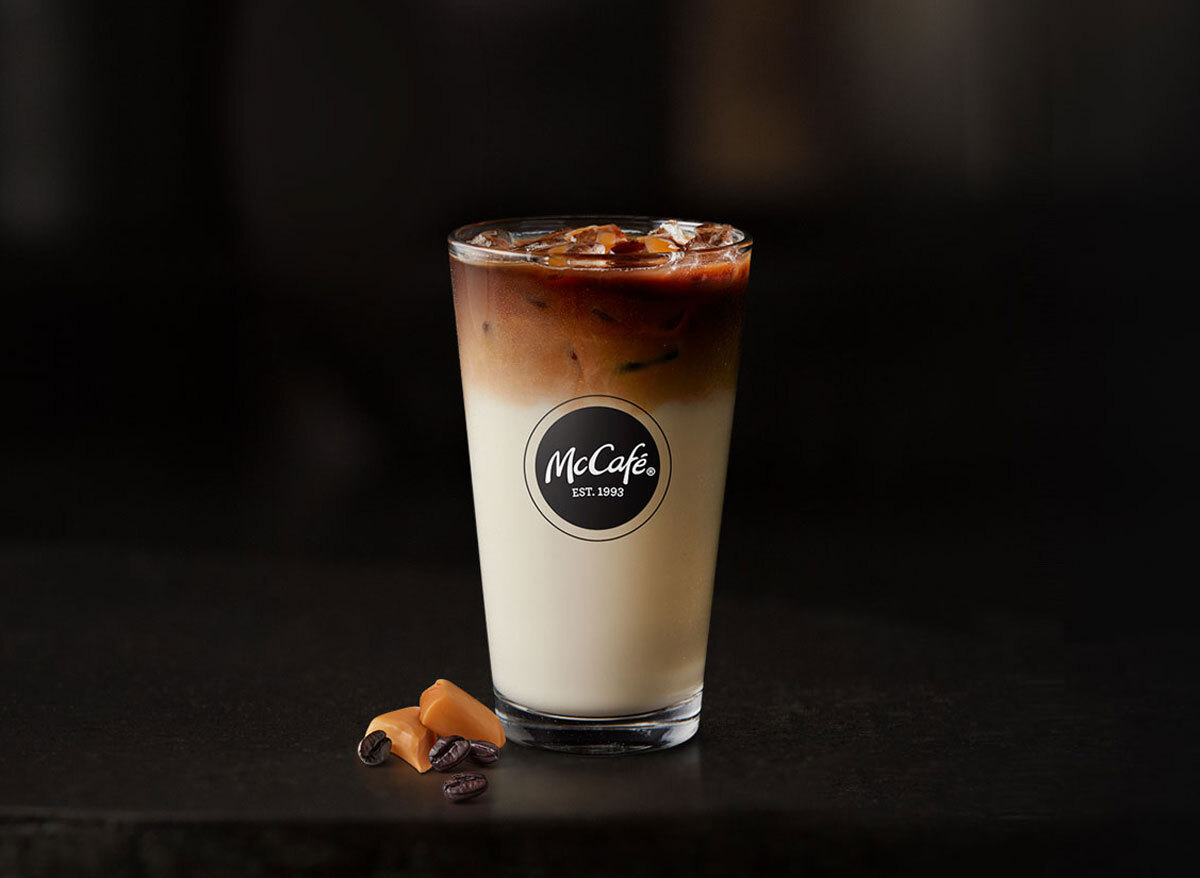 Mcdonalds mccafe iced caramel macchiato