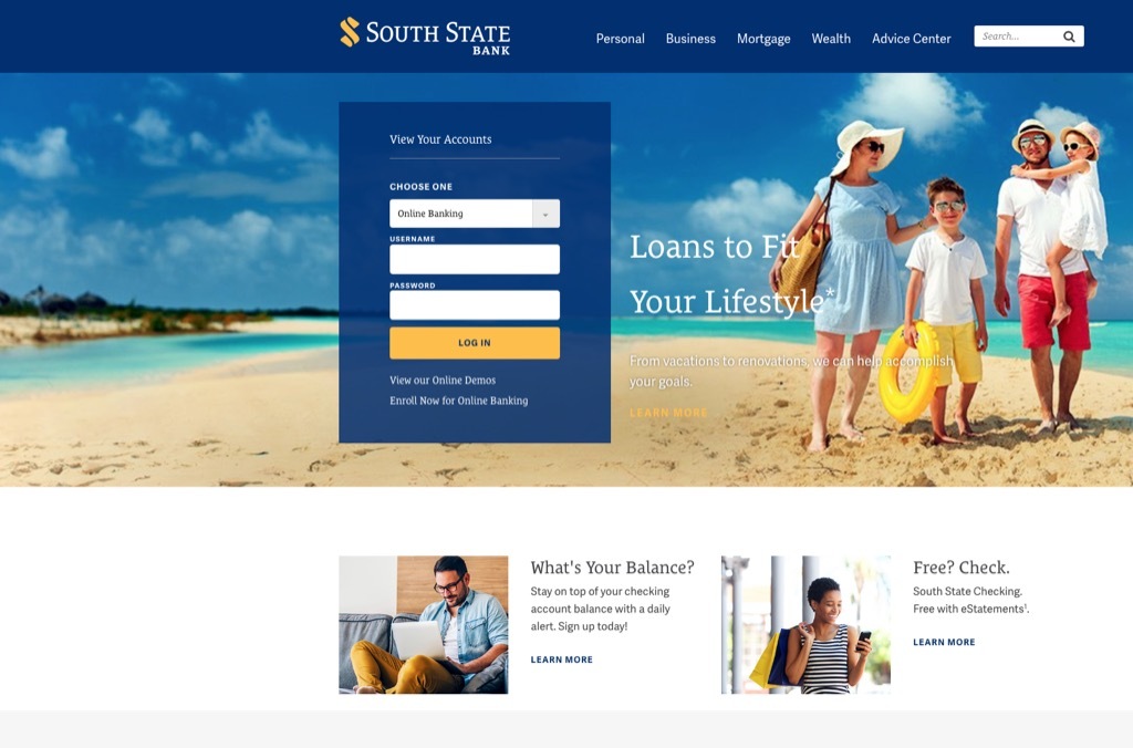 south state bank website most popular web search in every state