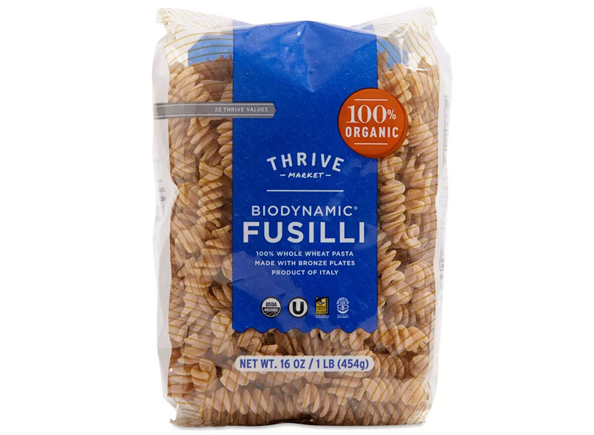 thrive market fusilli in packaging