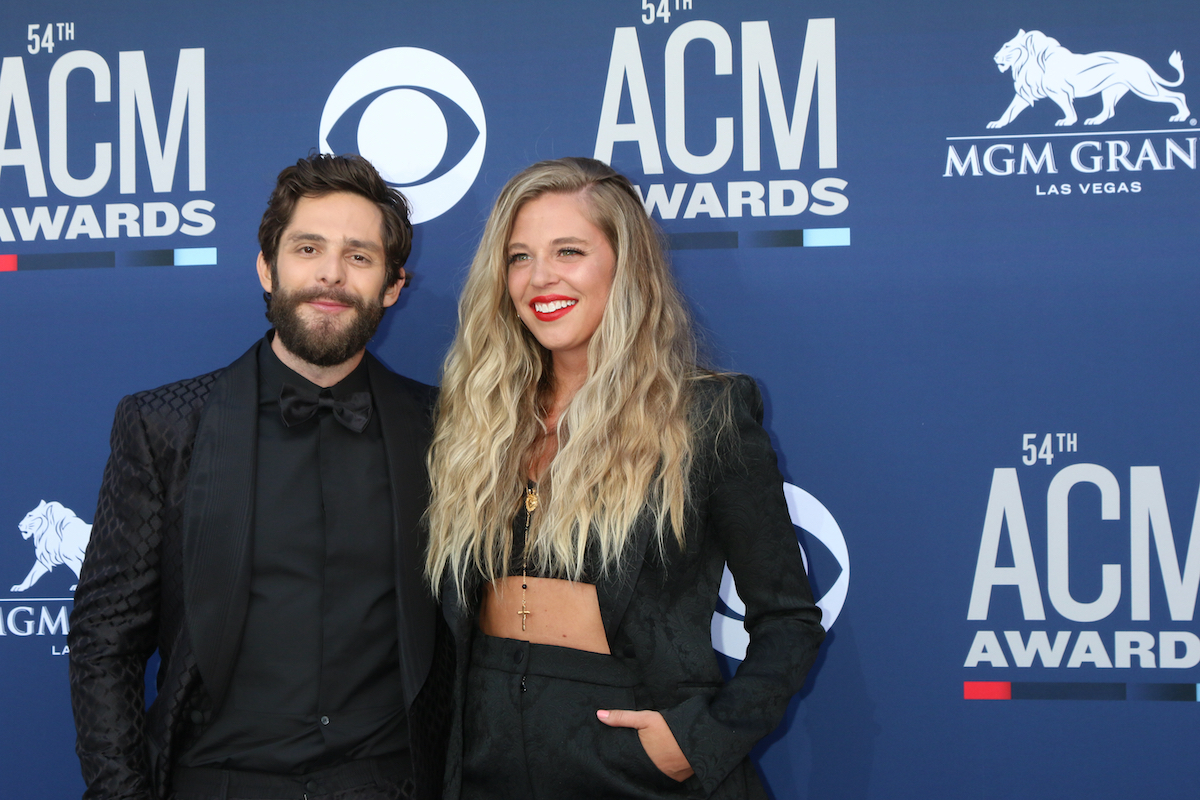 Thomas Rhett and Lauren Akins at the 54th Academy of Country Music Awards in 2019