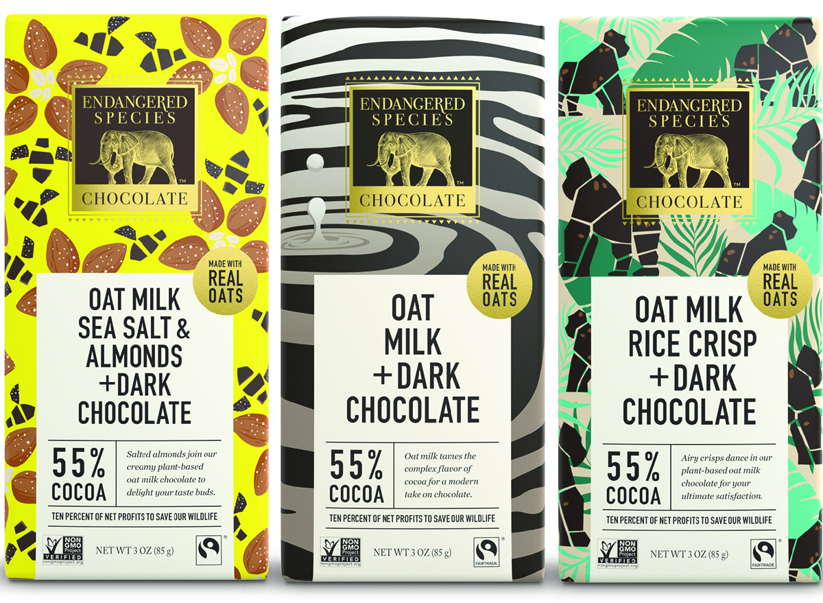 endangered species oat milk chocolate bars