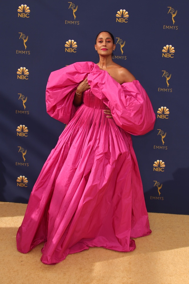 Tracee Ellis Ross at the Emmy Awards in 2018 Iconic Emmys Looks