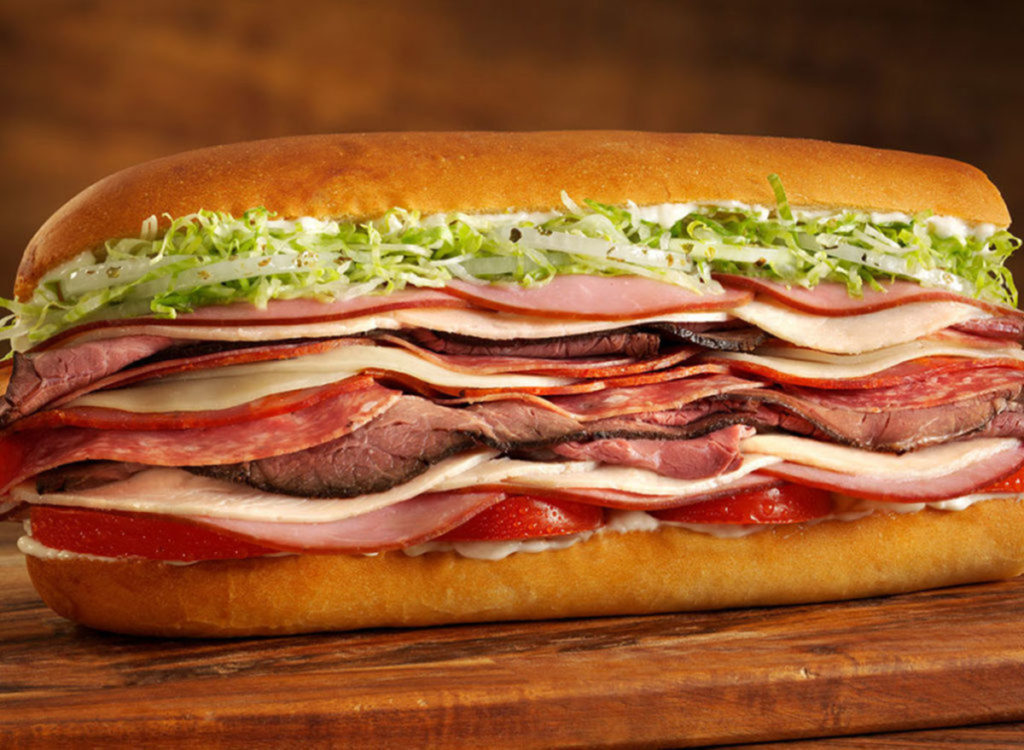 jimmy johns large jj gargantuan sandwich