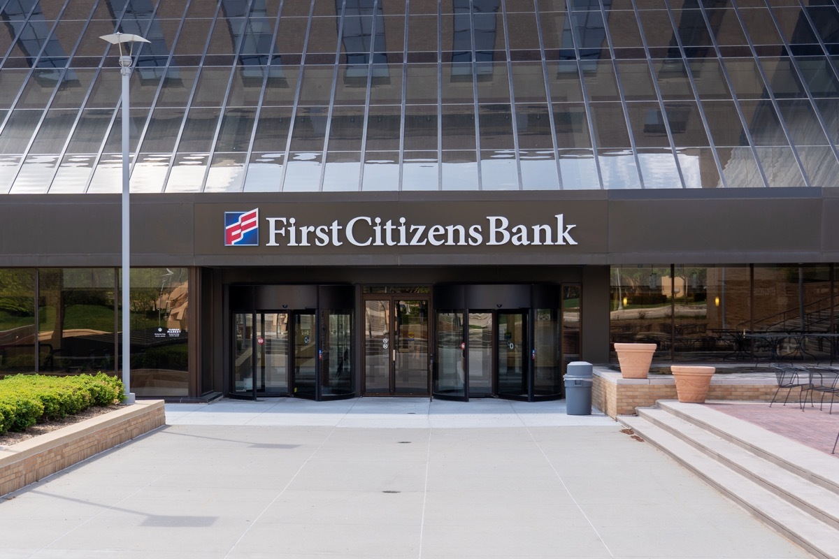 A First Citizens Bank branch on Farnam St in Omaha, NE, United States, May 7, 2023.
