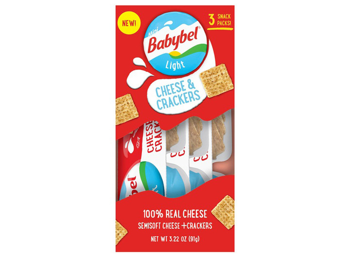 Babybel cheese and crackers