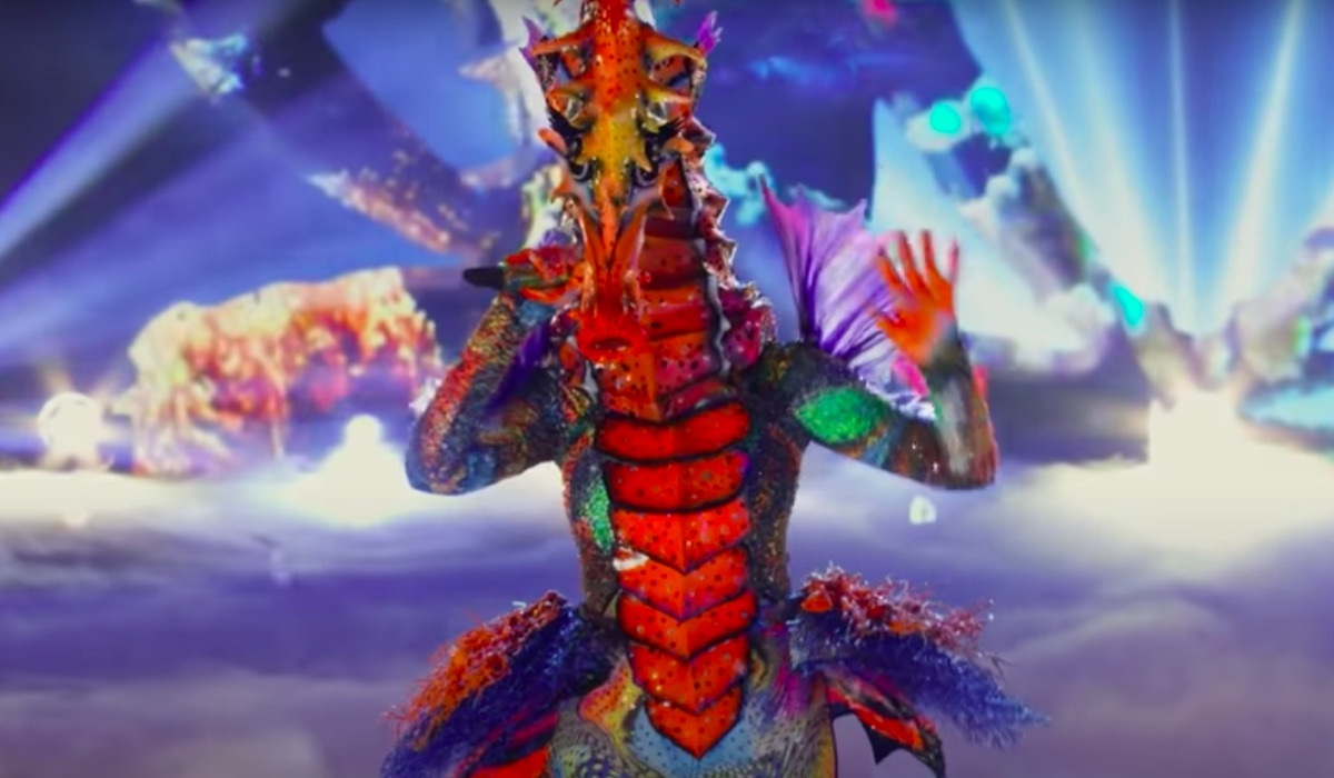 The Masked Singer Seahorse performing