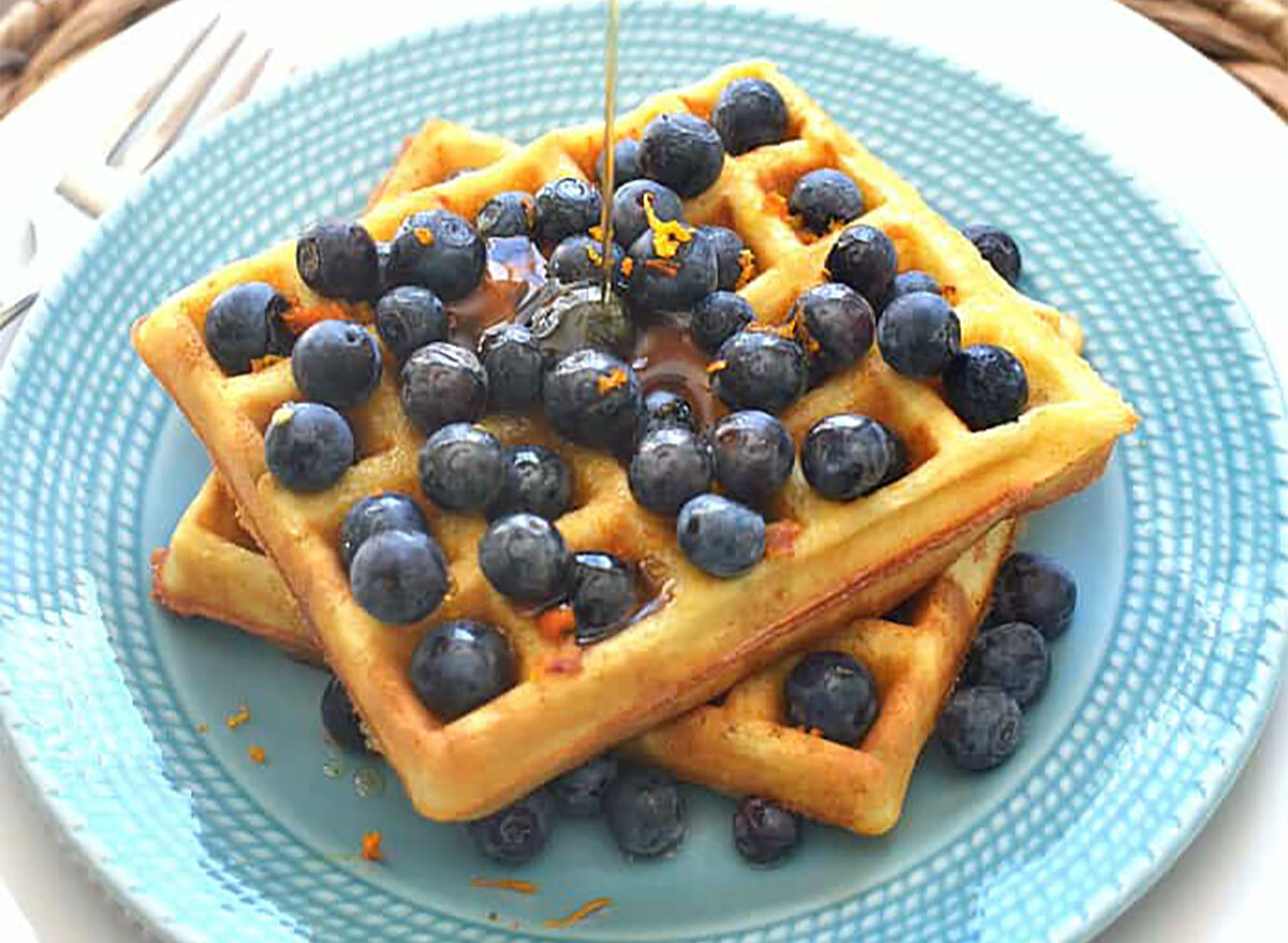 blueberry orange waffles