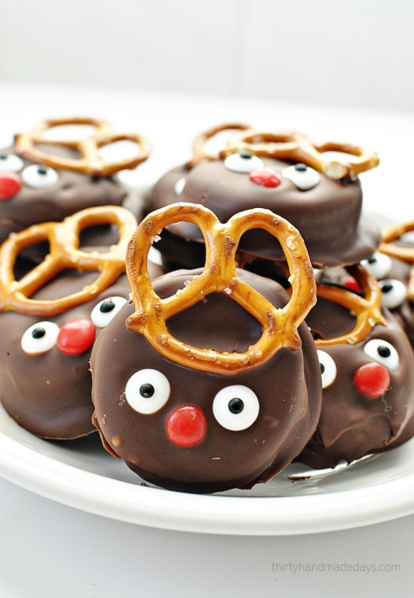 Holiday desserts reindeer cookies