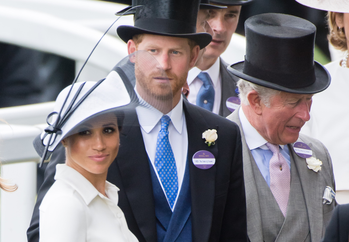 Meghan, Duchess of Sussex and Prince Harry, Duke of Sussex attend Royal Ascot Day 1 at Ascot Racecourse on June 19, 2018 in Ascot, United Kingdom. 