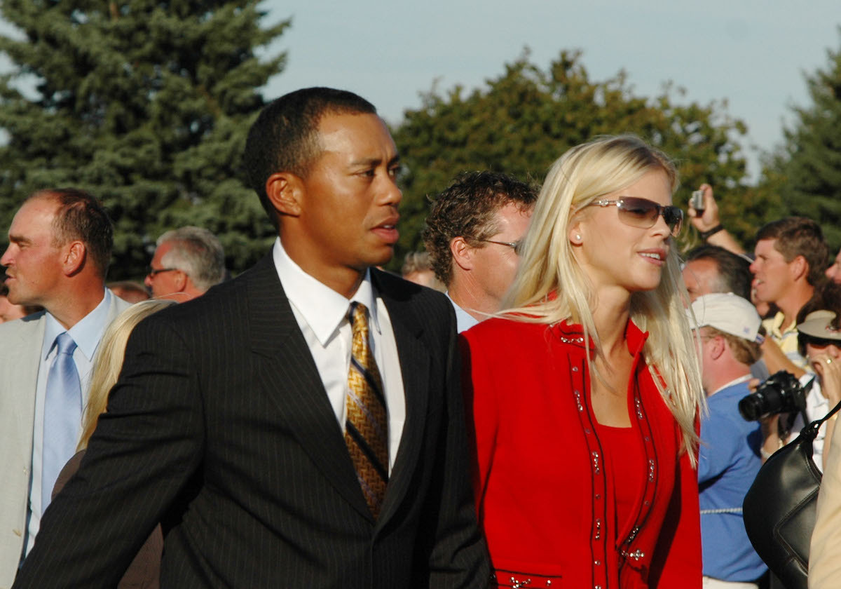 Tiger Woods and Elin Nordegren at the Ryder Cup in 2004