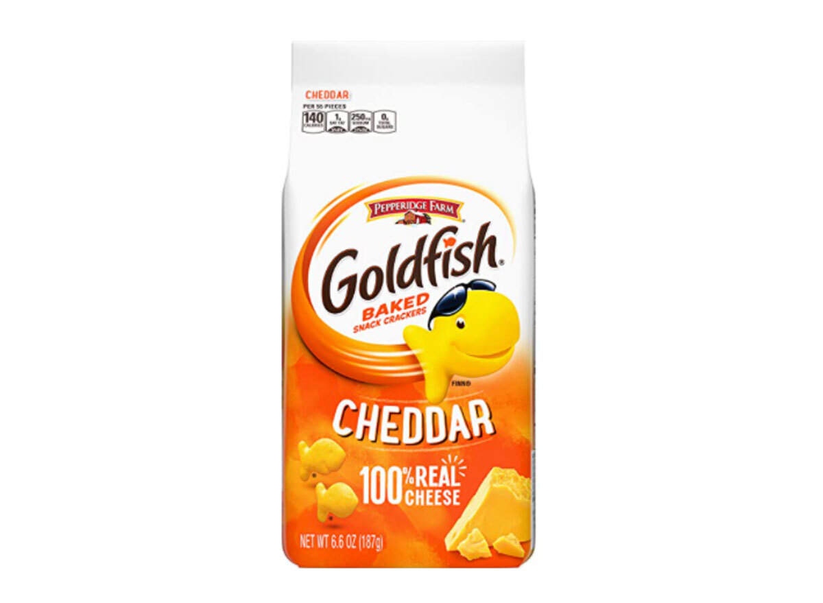 pepperidge farm baked goldfish cheddar bag
