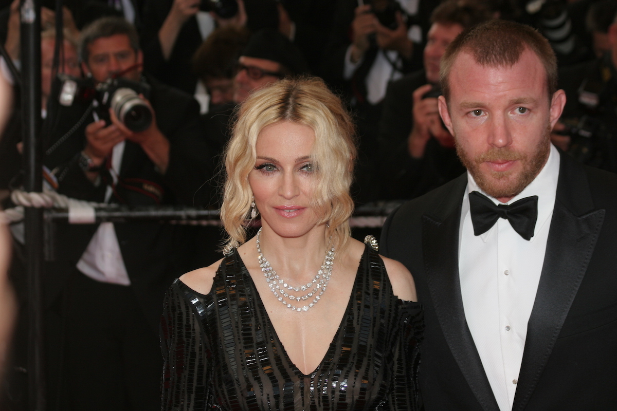Madonna and Guy Ritchie at the premiere of 