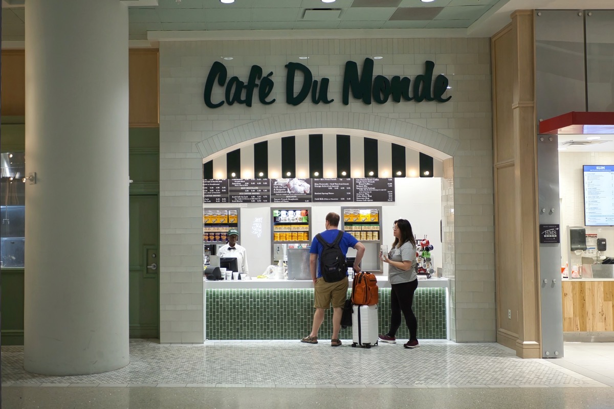Cafe Du Monde in Louis Armstrong New Orleans International Airport