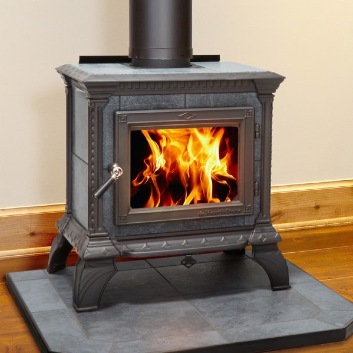 lehman's wood-burning stove vintage home fixtures
