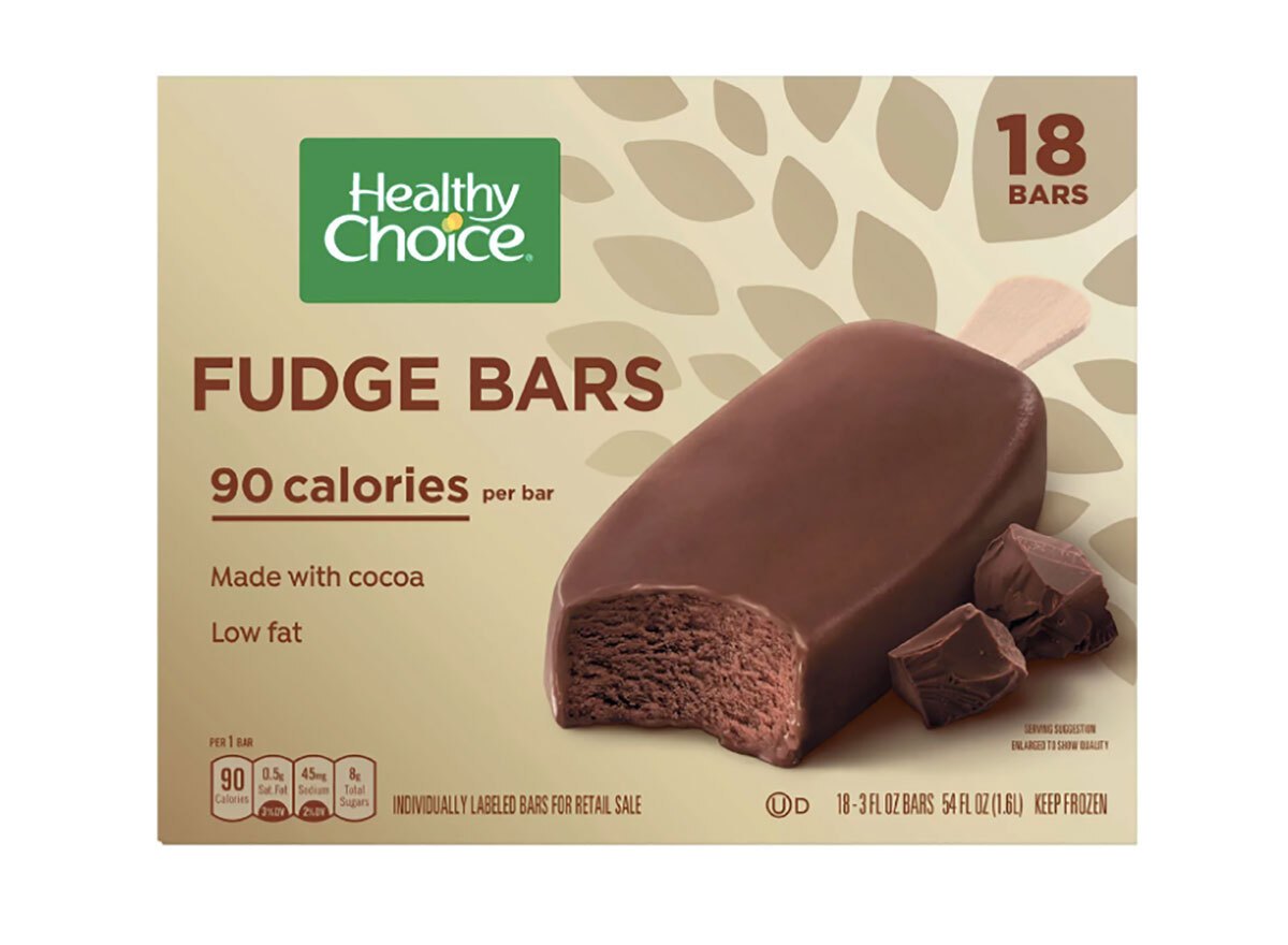 box of frozen healthy choice fudge bars