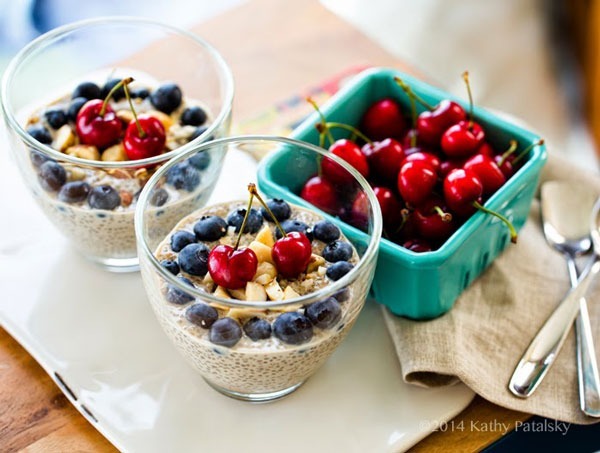 chia pudding recipes cherry berry chia seed pudding