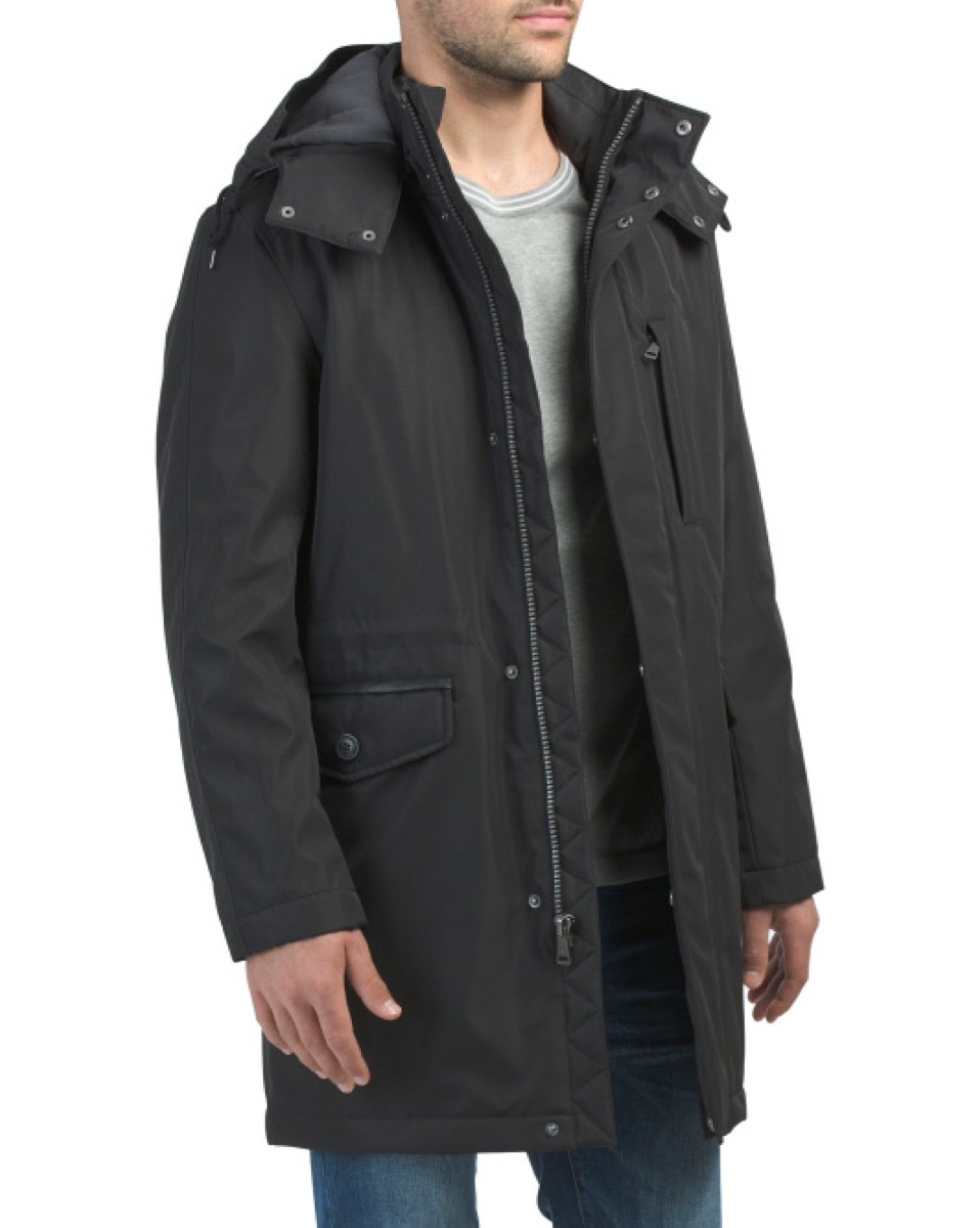 man in black winter coat, winter coats for men