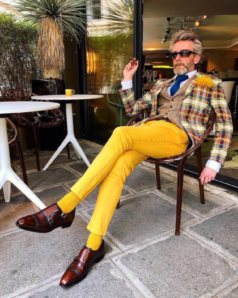 men wearing yellow | 12 Classiest Yet Fun OOTD You’ve Ever Seen From Pierrick Mathon | Her Beauty