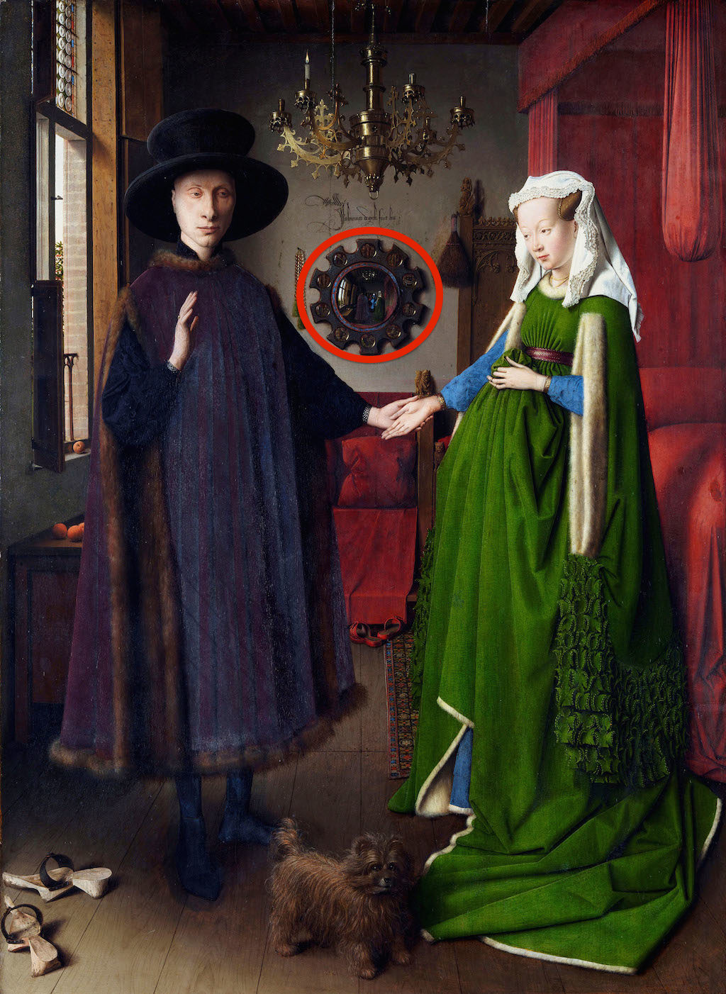DHXB1X The Arnolfini Portrait - by Jan van Eyck, 1434