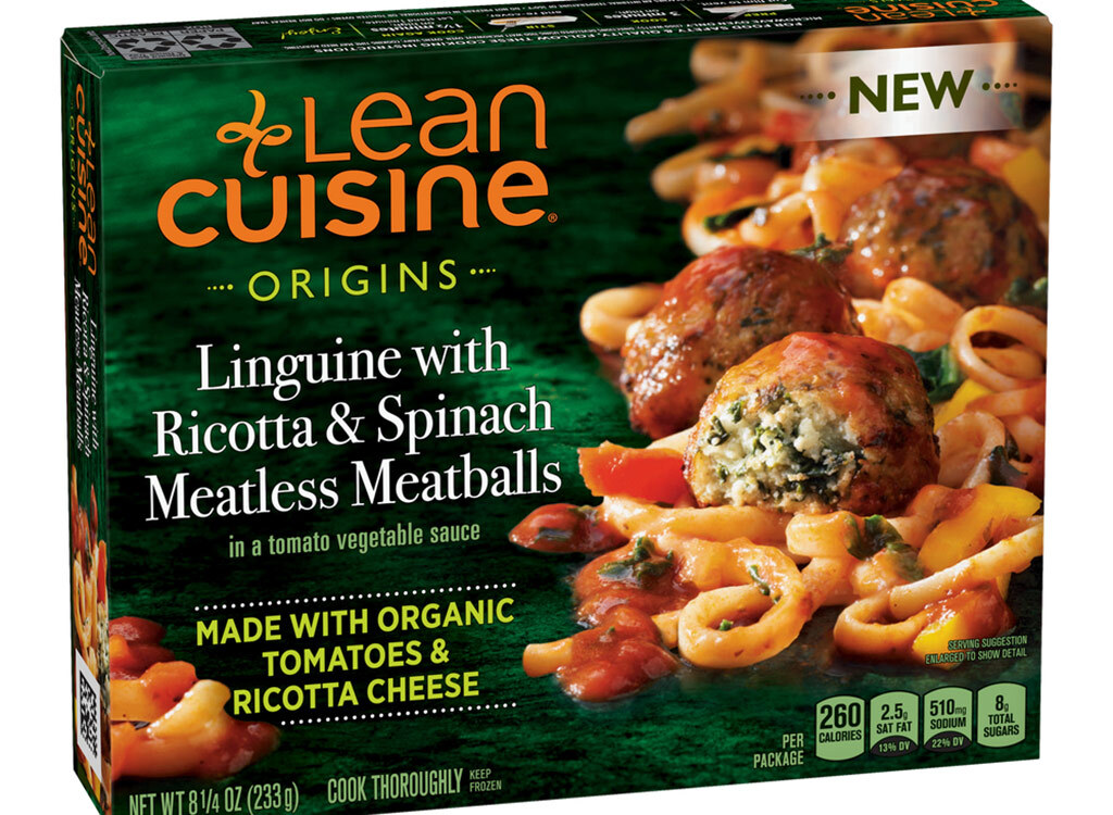 Lean cuisine linguine ricotta spinach meatless meatballs