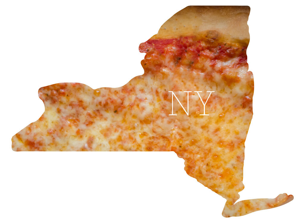 New York cheese pizza