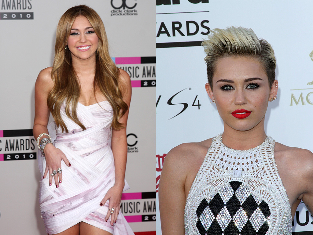 Miley hair transformation