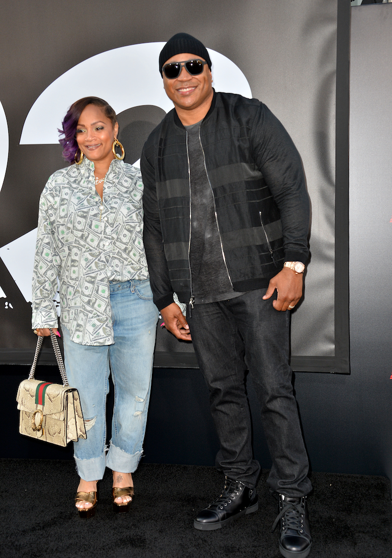 LL Cool J & Simone Smith at the premiere for The Equalizer 2 in 2018