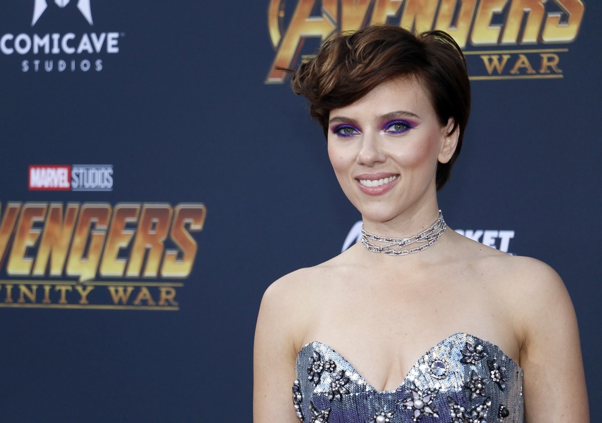 Scarlett Johansson at the premiere of 'Marvel's Avengers: Infinity Wars' in 2018