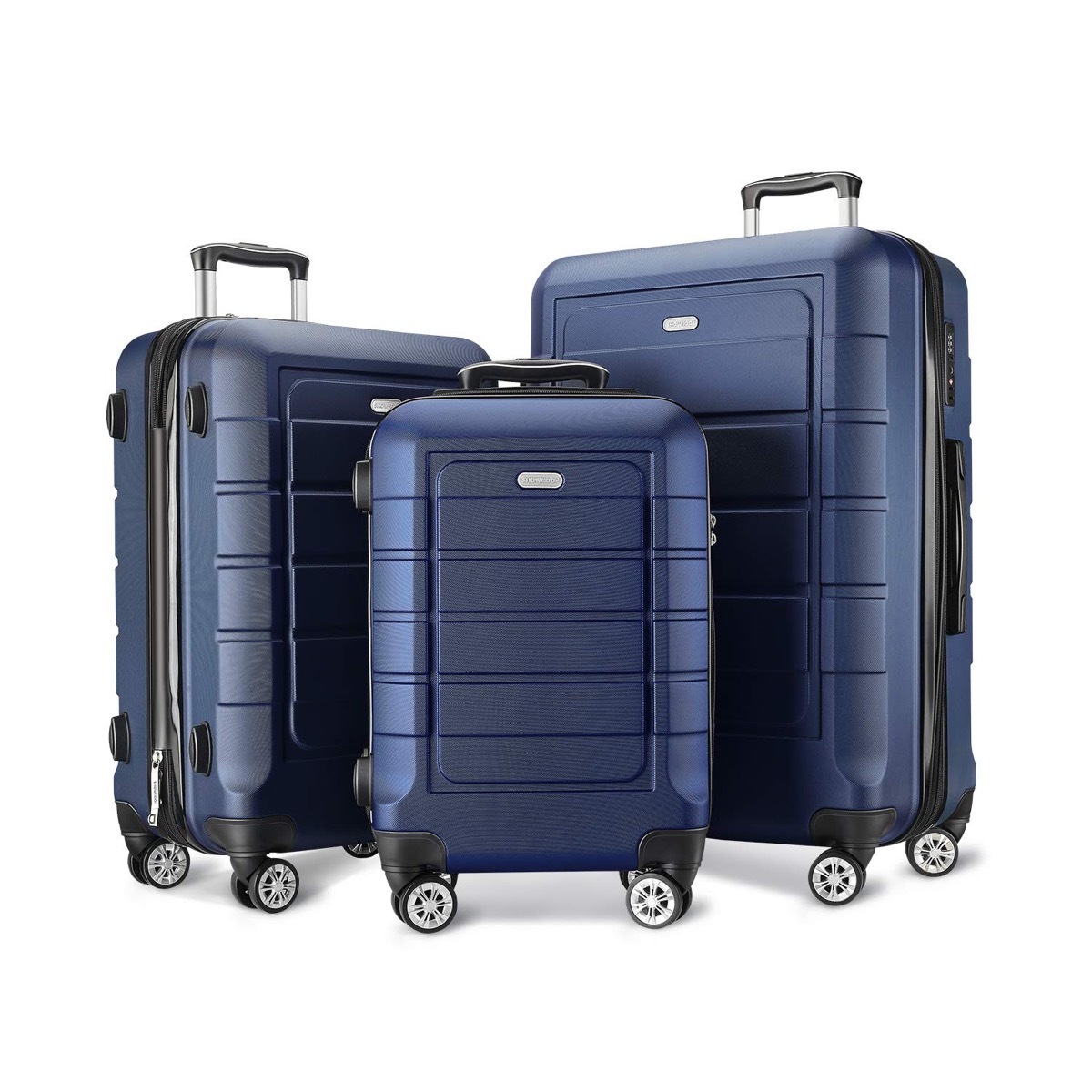 Blue luggage 3-set