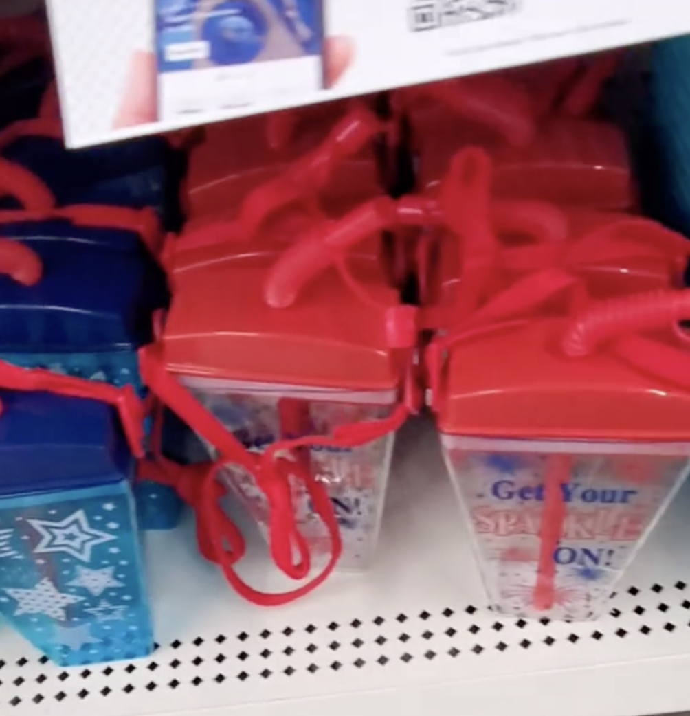 July 4th plastic cups at Dollar Tree