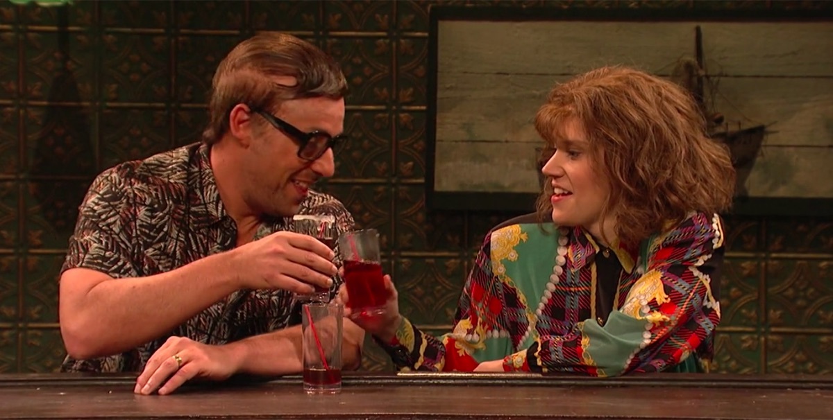Adam Sandler and Kate McKinnon in Saturday Night Live