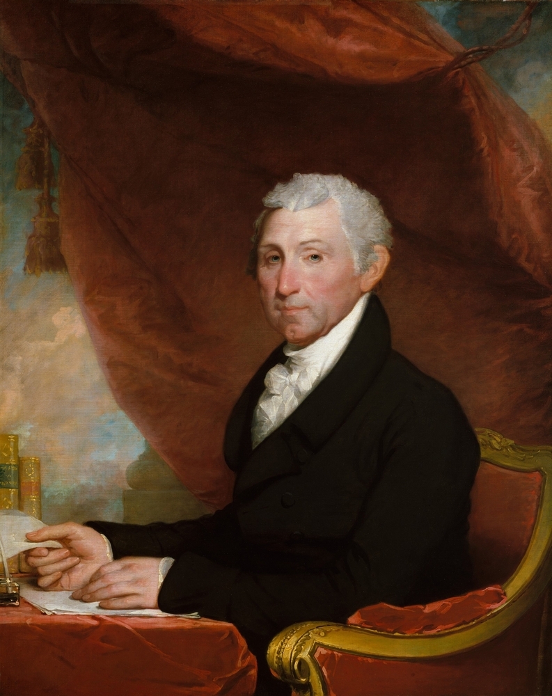 A portrait of President James Monroe