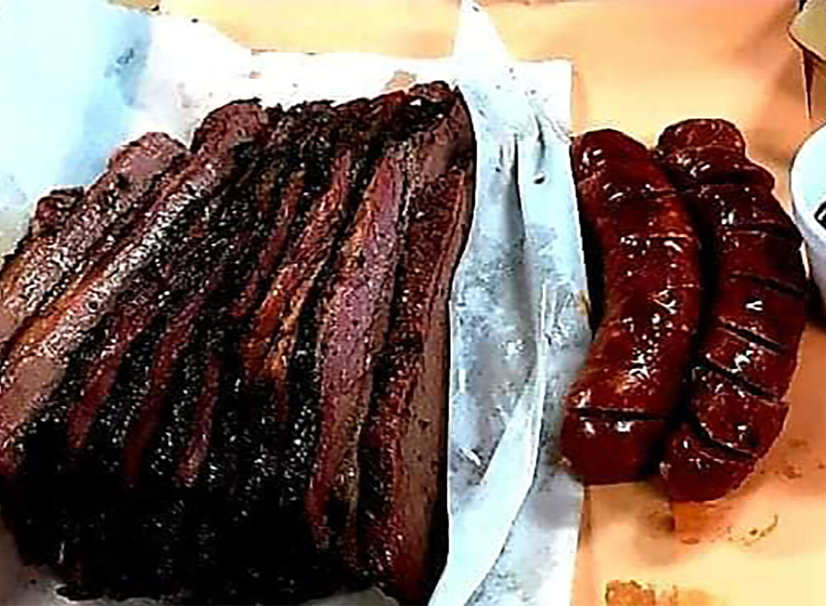 brisket and hot links