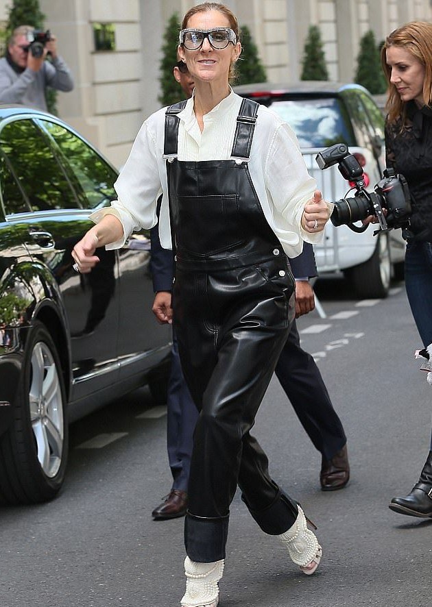  Givenchy leather overalls Celine Dion | 10 Reasons Why Celine Dion Is Our New Style Icon | Her Beauty