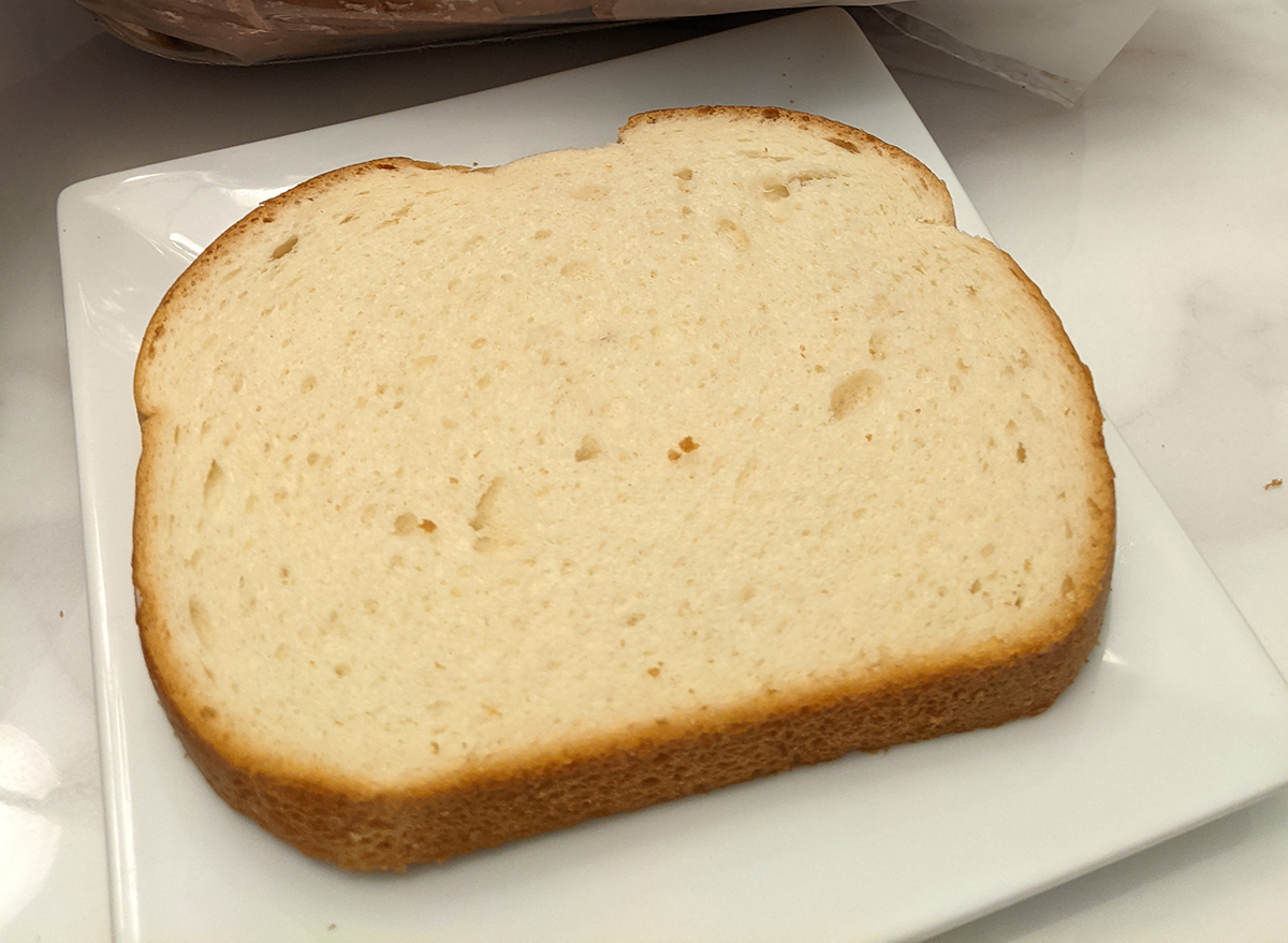natures own white bread slice