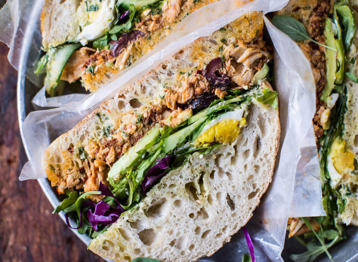 tuscan tuna salad sandwich