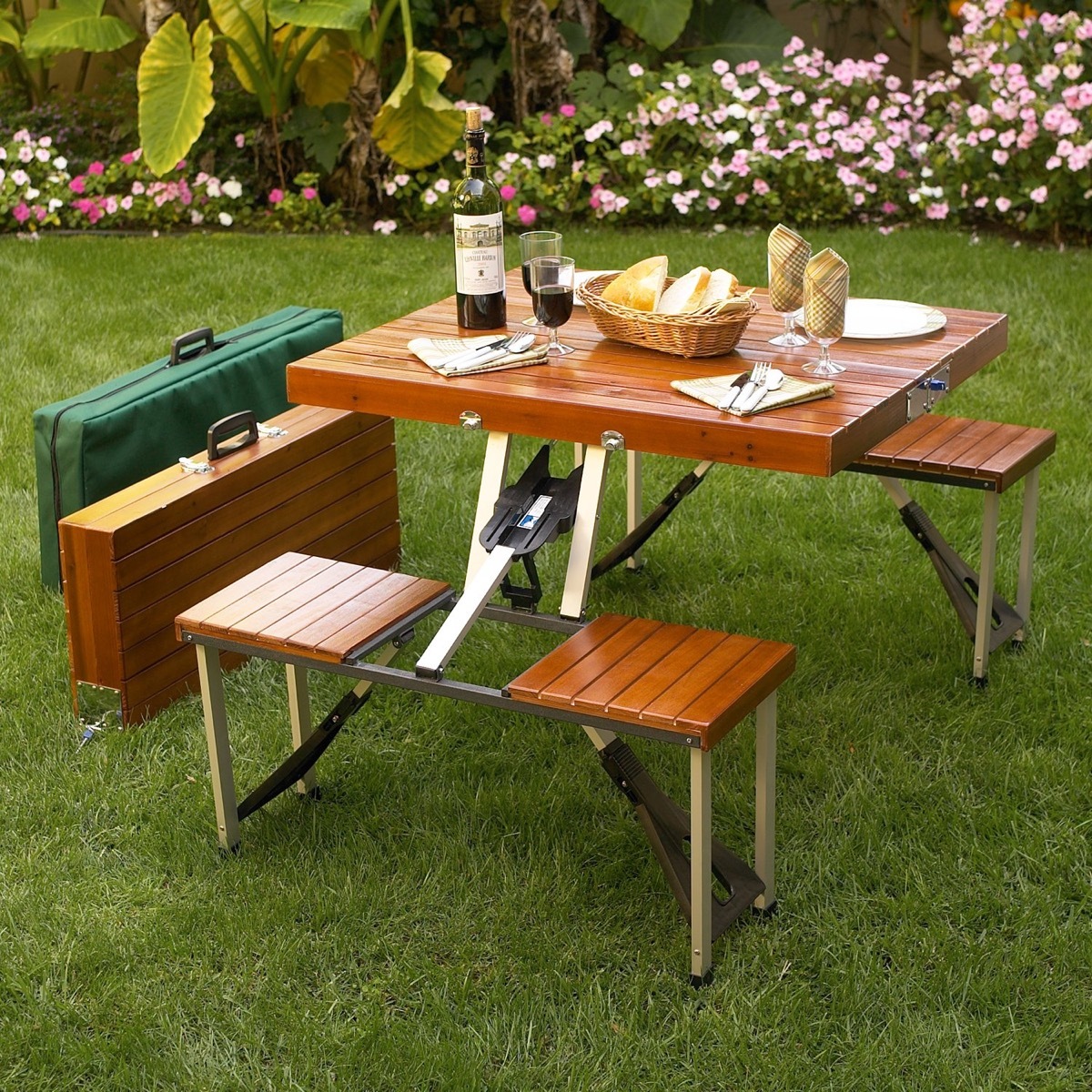 ascot portable picnic table set