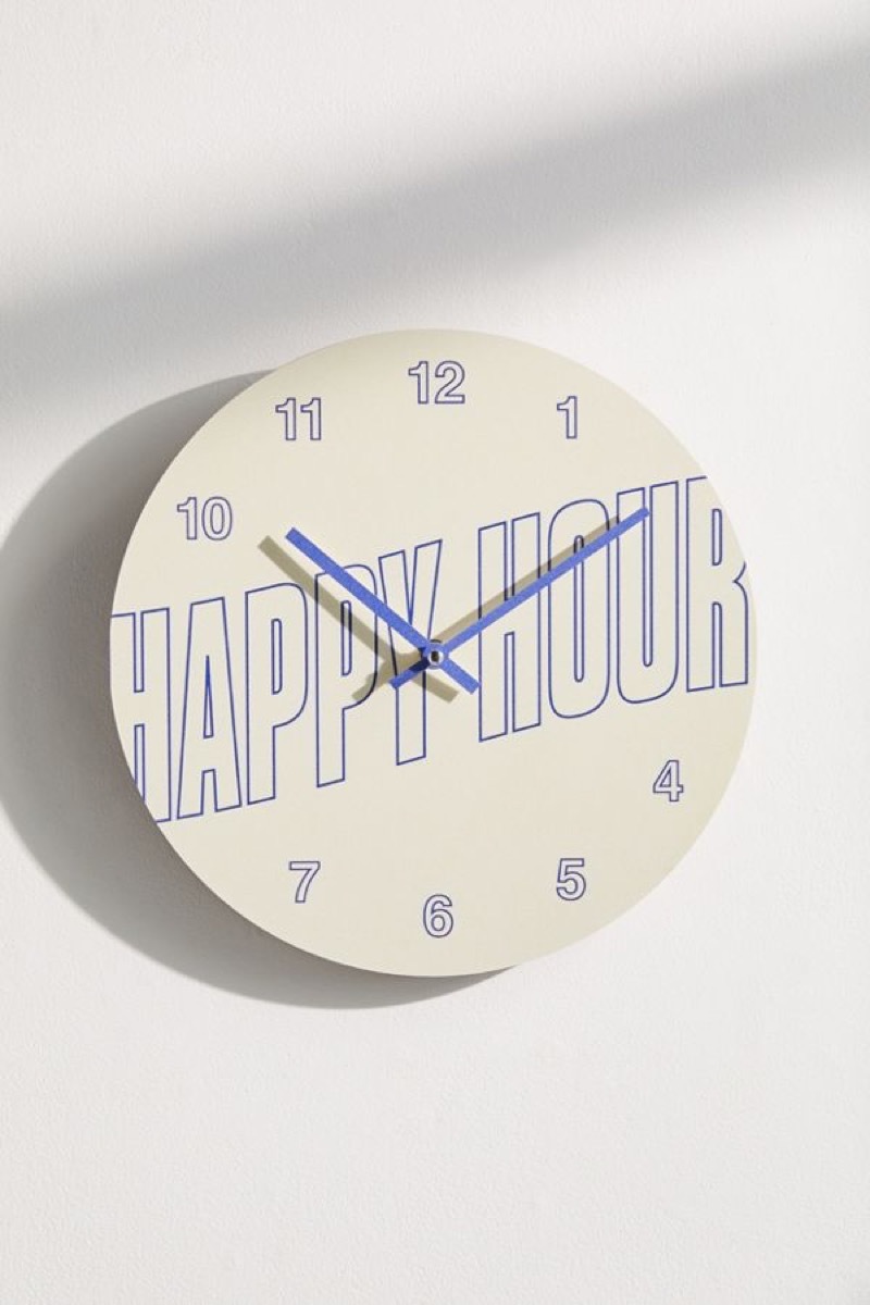 Urban Outfitters Happy Hour Wall Clock