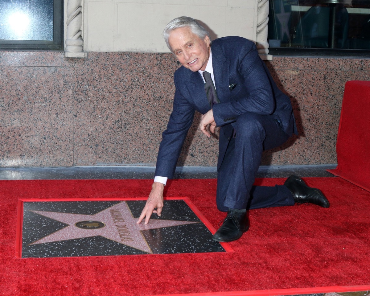 Michael Douglas at the Michael Douglas Star Ceremony on the Hollywood Walk of Fame on November 6, 2018 in Los Angeles, CA